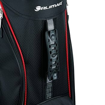 Amazon.com : Orlimar CRX 14.6 Golf Cart Bag, Black/Red